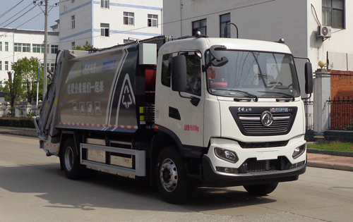 東風天錦12-14立方純電動壓縮式垃圾車