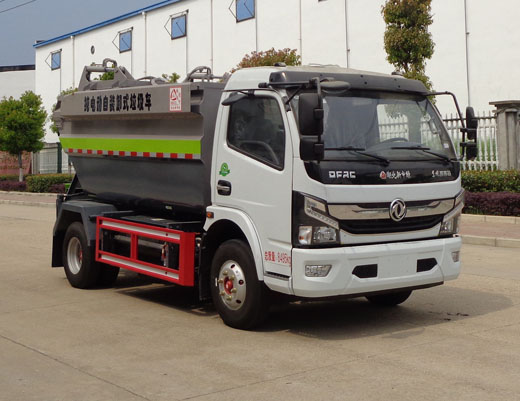 東風8立方純電動自裝卸式垃圾車