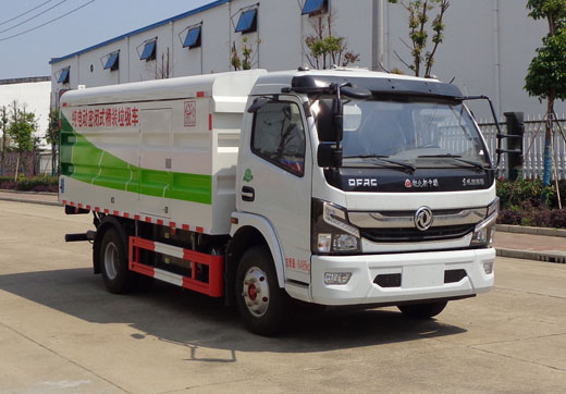 東風純電動密閉式桶裝垃圾車